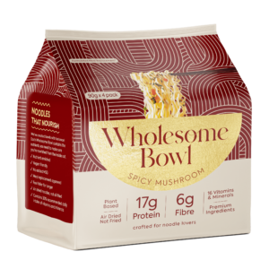 Wholesome Bowl Protein Spicy Mushroom noodles